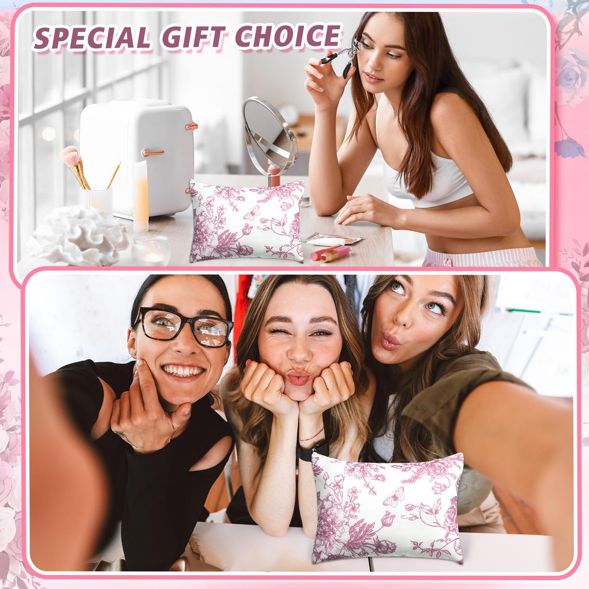 SilTriangle zippered makeup bag keeps items secure and accessible
