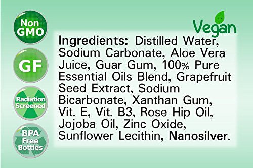 Colloidal silver ingredient highlight card beside Silver Shield product.