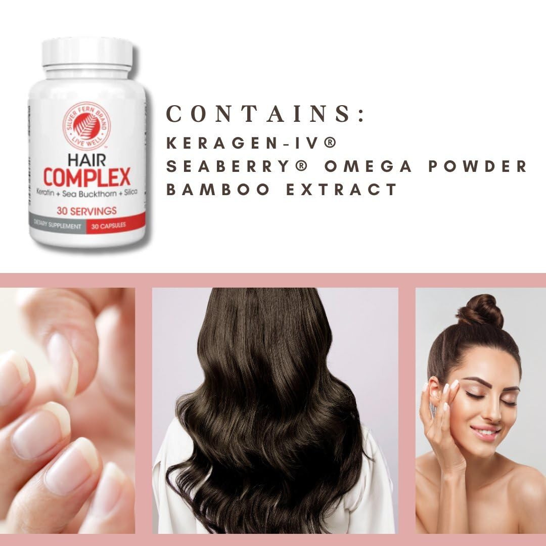 Silver Fern Hair Complex 30-day supply per bottle.