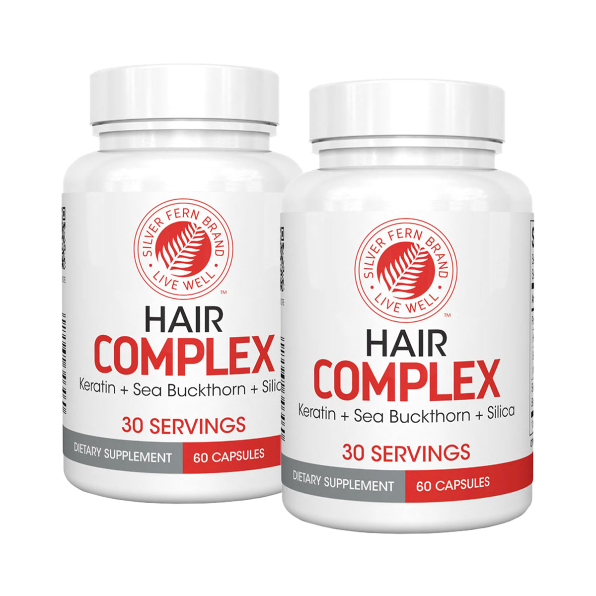 Silver Fern Hair Complex bottle for daily hair support.