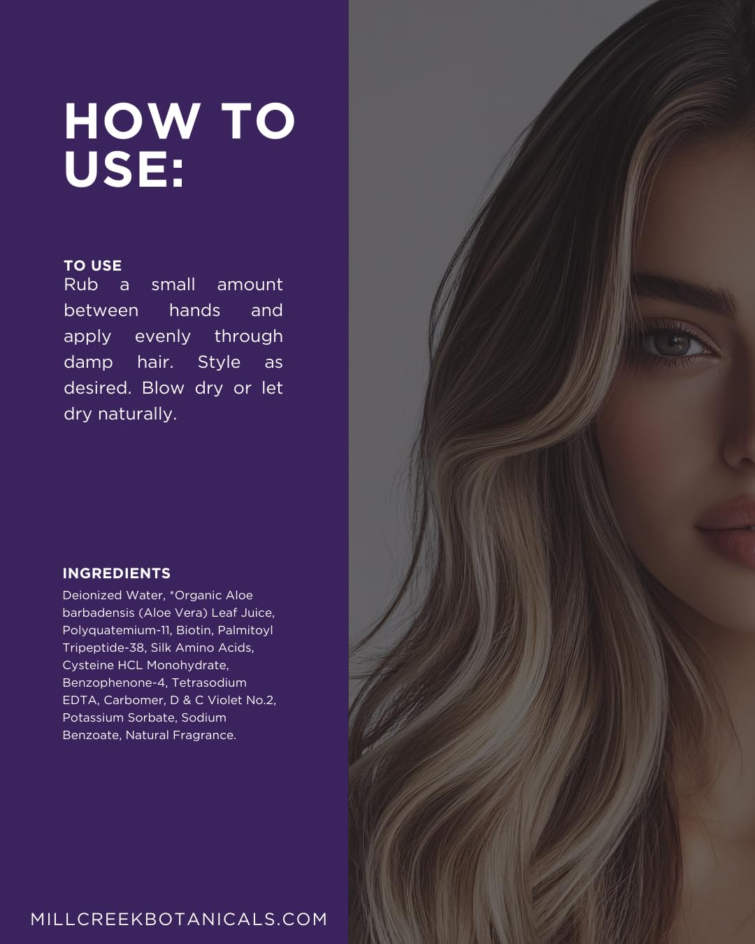 Silver Fox Style and Shine with biotin and peptides supports manageable styling