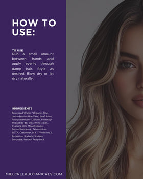 Silver Fox Style and Shine with biotin and peptides supports manageable styling