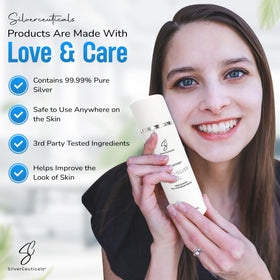 Finished look with a smooth, hydrated skin appearance after applying the gel.