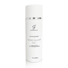 SilverCeuticals Nano-Silver Gel bottle shown for convenient at-home skin care.