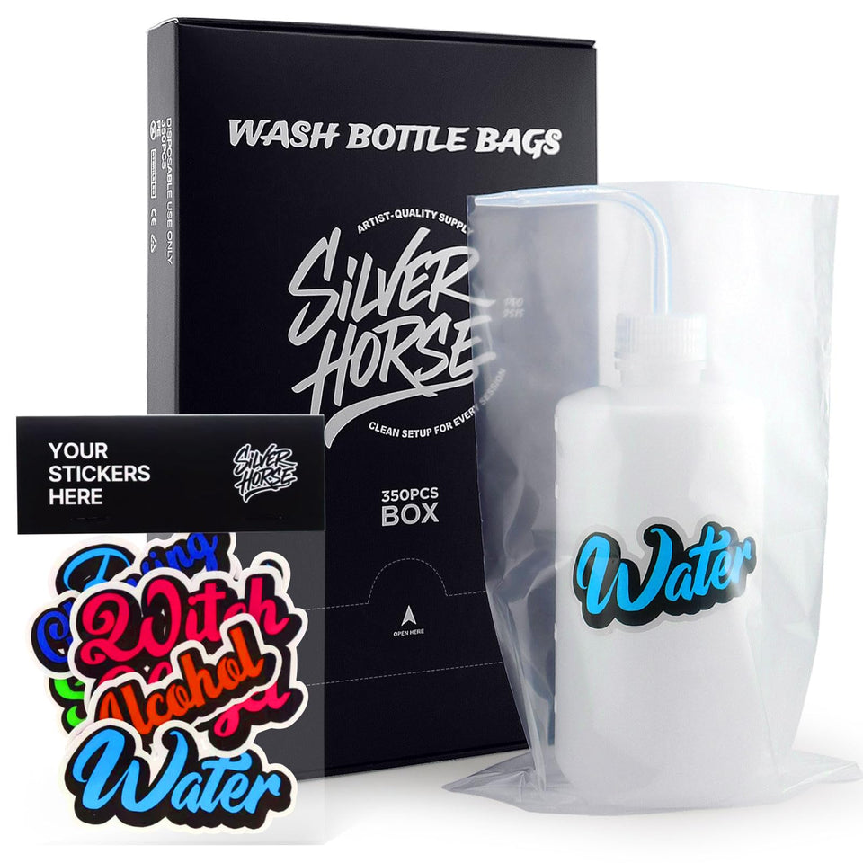SilverHorse wash bottle bags 350pcs cover 500ml bottles for cleaner workspace