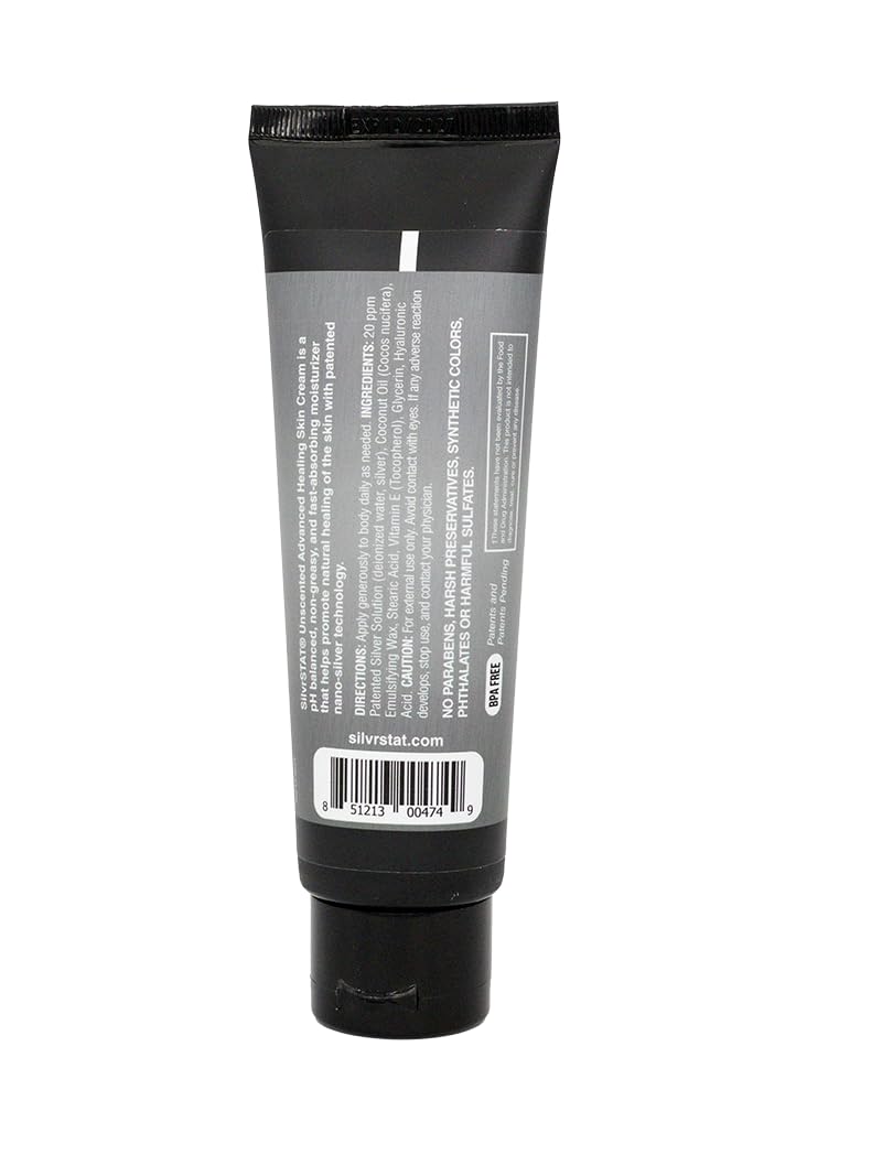SilvrSTAT Advanced Healing Cream vitamin E enhances skin nourishment.