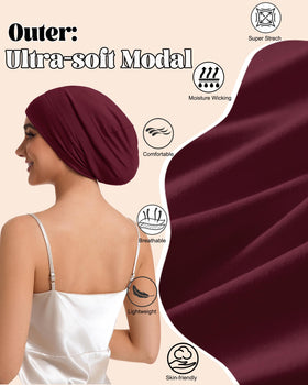 Simapu real silk liner 6A-grade helps lock in moisture and shine.