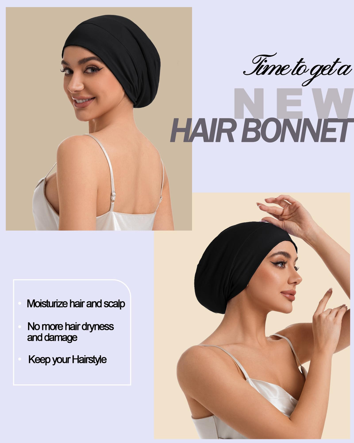 Gift-ready packaging by Simapu silk bonnet in an elegant box.