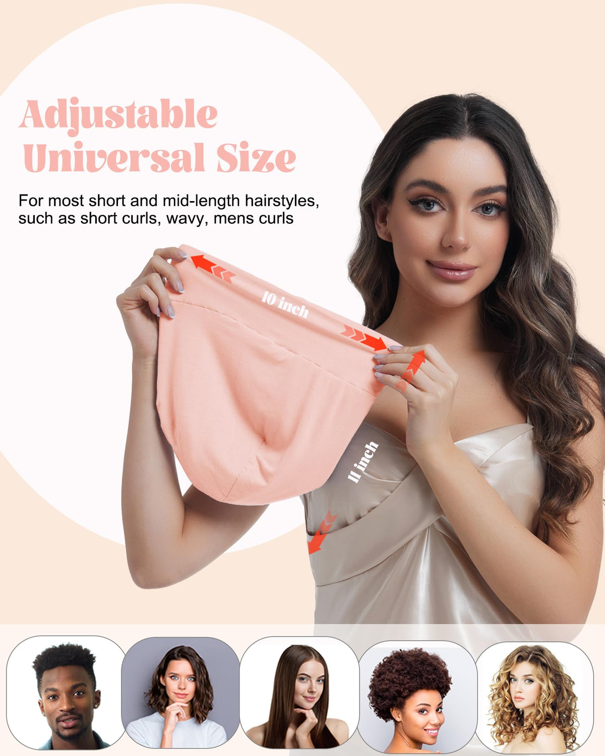 Simapu silk cap used during shower or spa for hair protection.