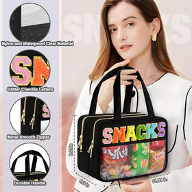 SIMBOOM clear bag available in large and small sizes for versatile travel.