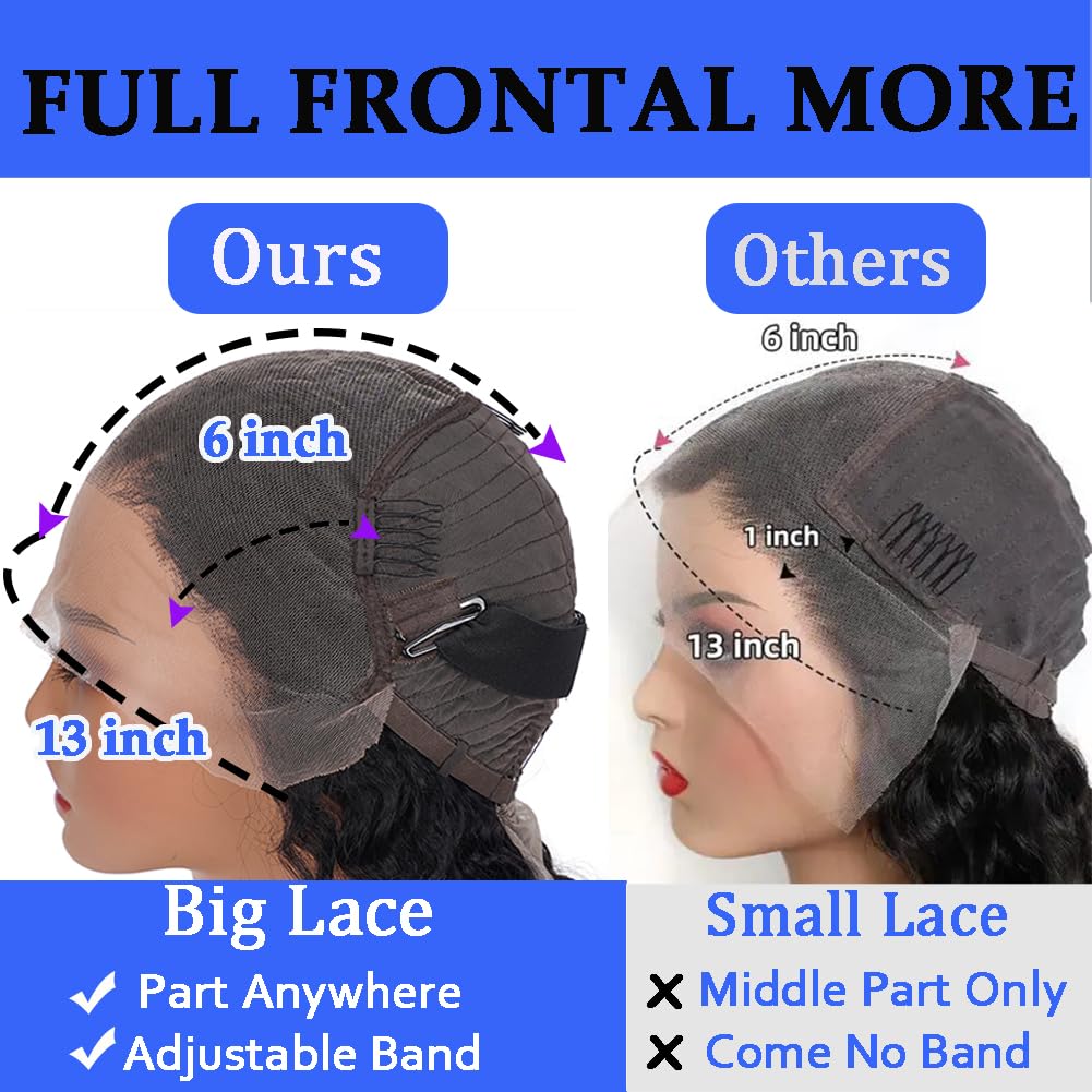 Simeider 13x6 HD lace front wig showing realistic scalp and hairline
