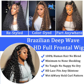 Simeider deep curly with baby hair for a natural edge