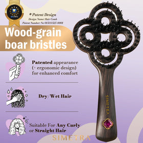 Simetra Detangler Brush suitable for men and women with diverse hair types