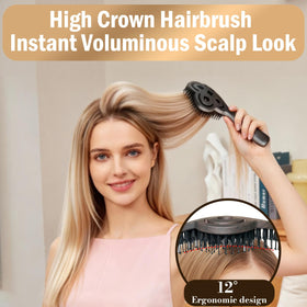 Simetra Detangler Brush in red holiday box, perfect gift presentation