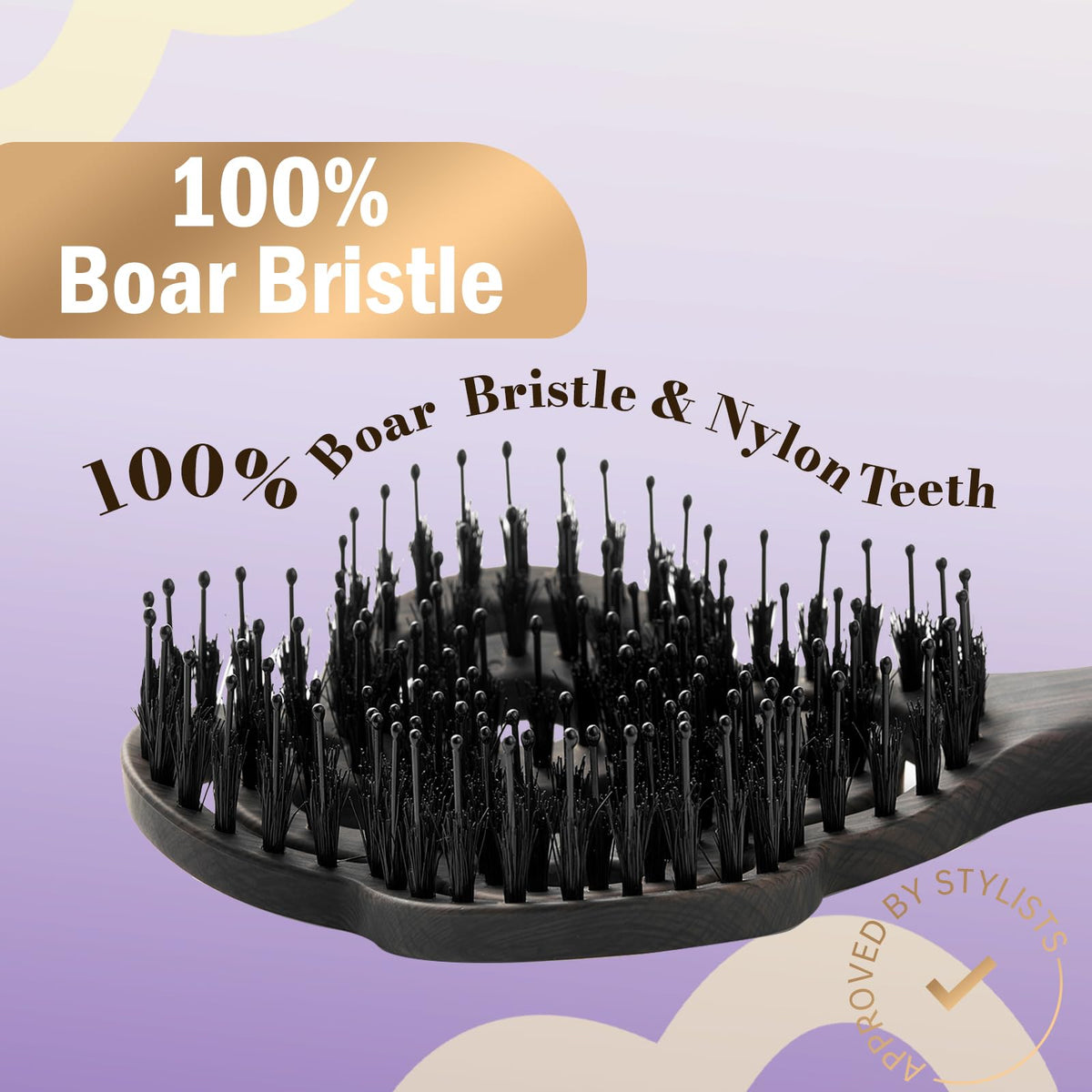 Simetra Detangler Brush paddle design supporting root lift and easy styling