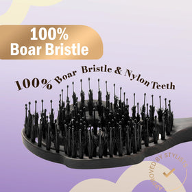 Simetra Detangler Brush paddle design supporting root lift and easy styling