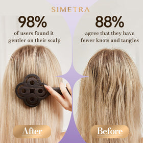 Simetra Detangler Brush root lift and volumizing effect for fuller look