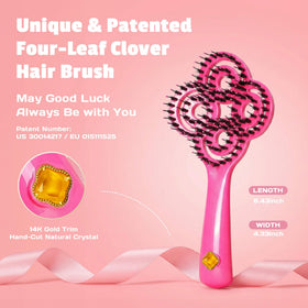 SIMETRA Lucky Hair Brush packaging display for online shoppers
