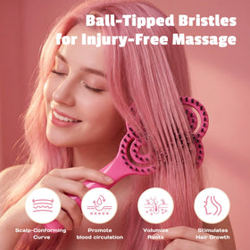 SIMETRA Lucky Hair Brush lifts roots to add lasting volume