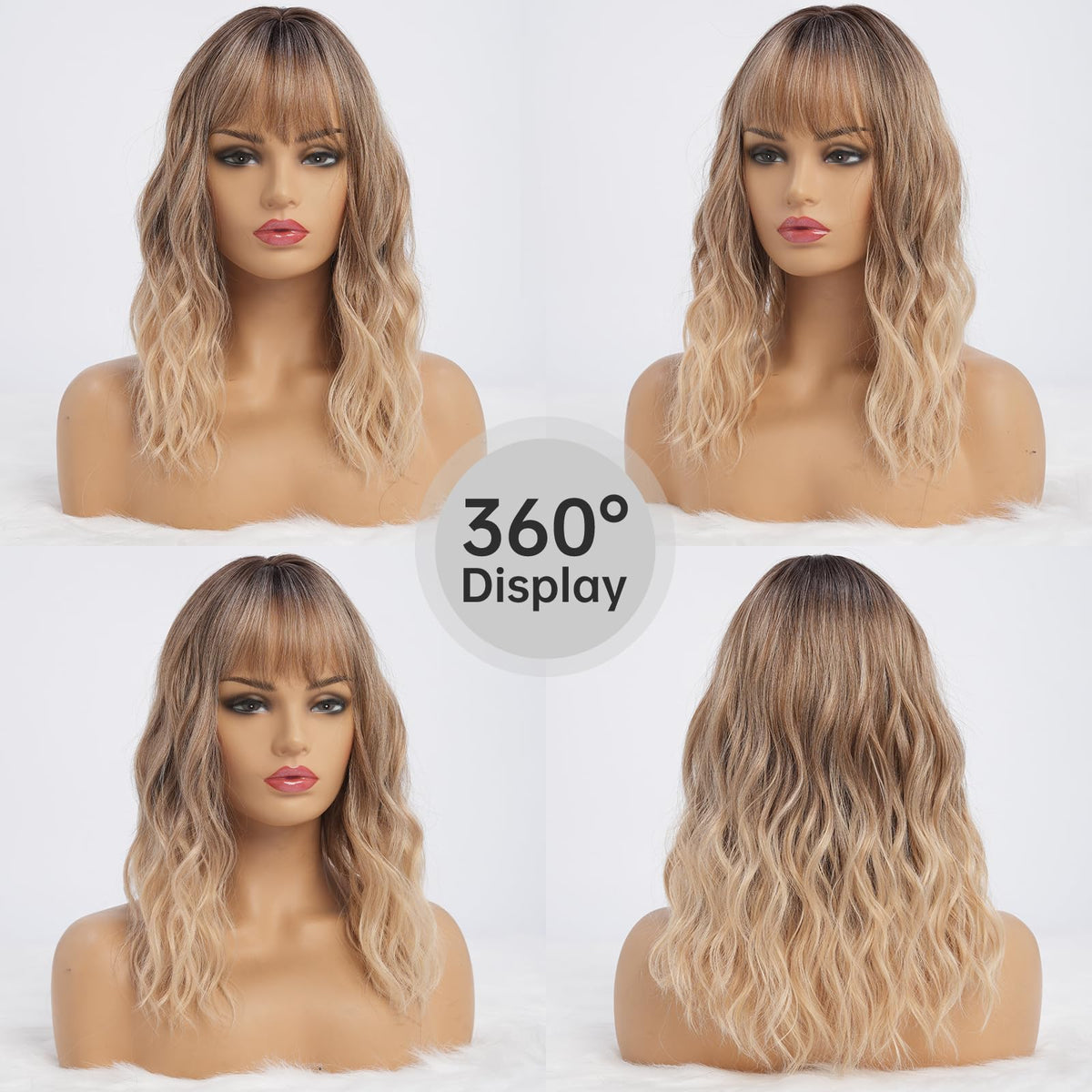 Simkaylee synthetic wig with lightweight, easy-care fibers
