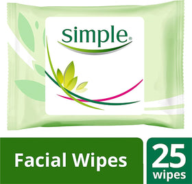 Simple Cleansing Wipes demonstrate mascara removal on lashes