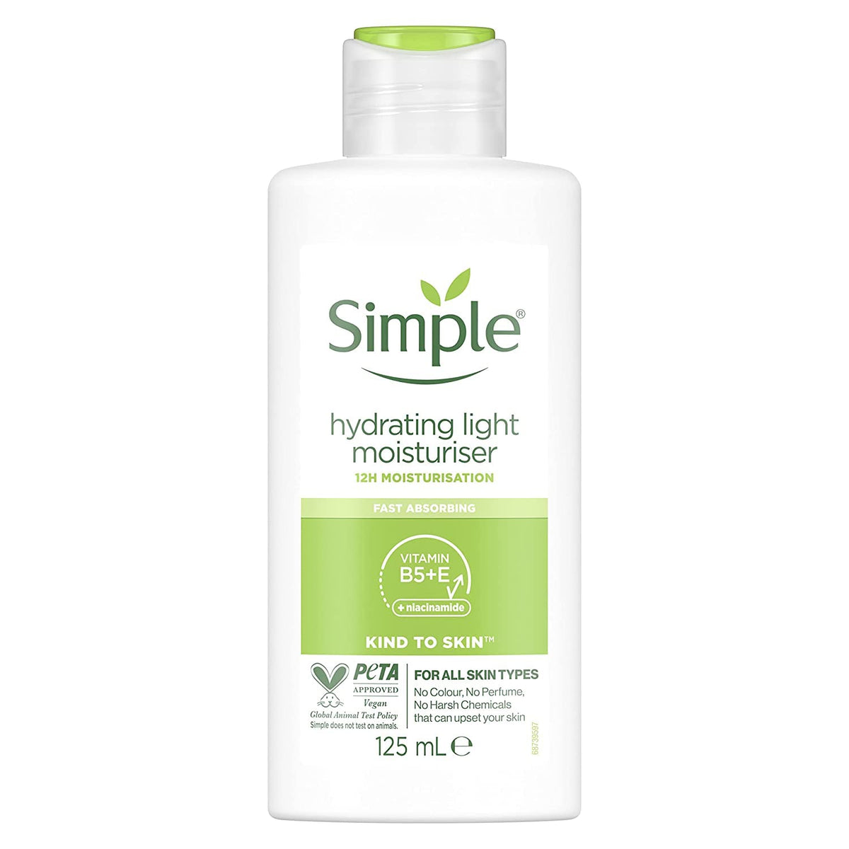 Simple Hydrating Light Moisturizer jar closeup showing lightweight hydration.