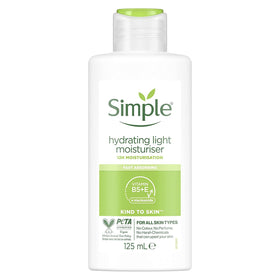Simple Hydrating Light Moisturizer on nightstand ready for morning routine.