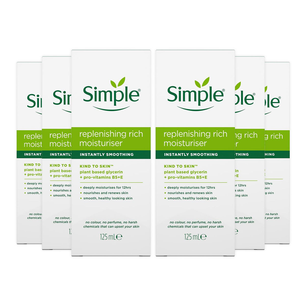 Simple Kind to Skin Replenishing Rich Moisturiser bottle for deep hydration