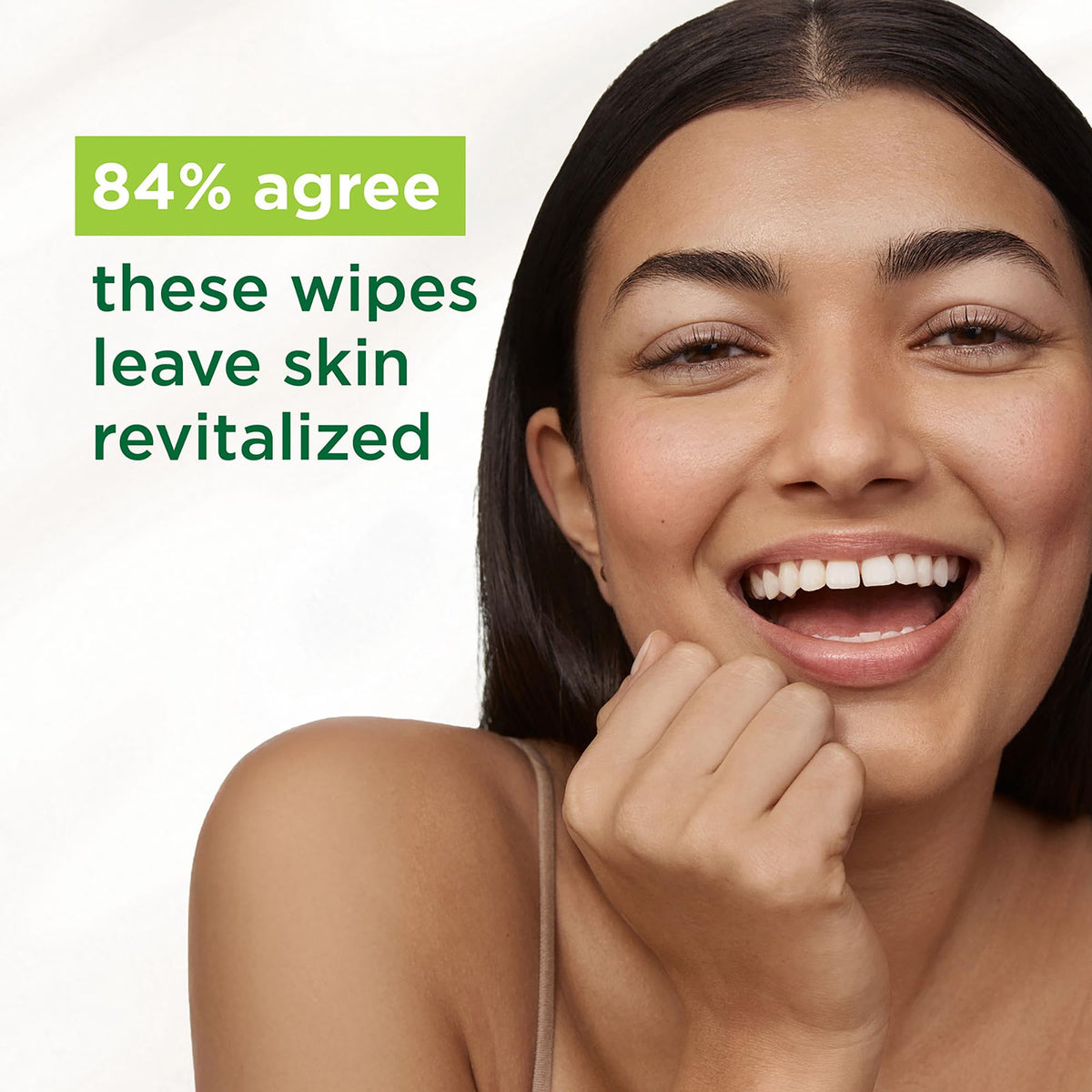 Simple Kind To Skin wipes texture shown, fragrance-free formula for sensitive skin.