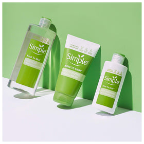 Simple Micellar Cleansing Water ingredients include vitamins B3 and C for skin support.