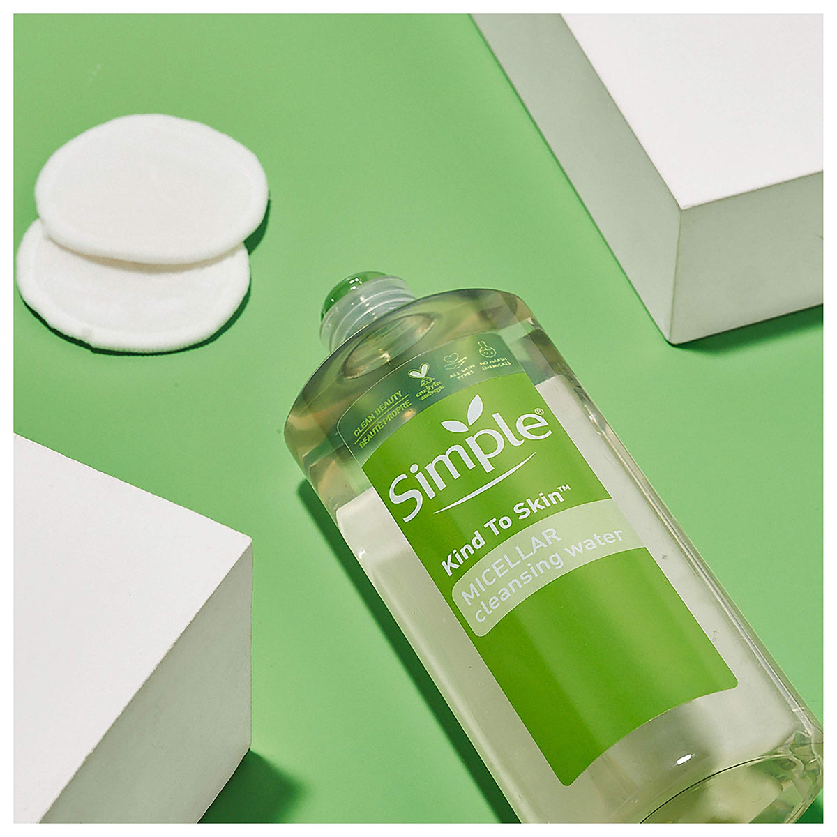 Simple Micellar Cleansing Water pack of 2 on display for convenient value.