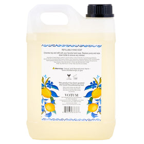 Simple Pleasures Lemon & Blue Bells refill jug front label hints at citrus-floral refresh.