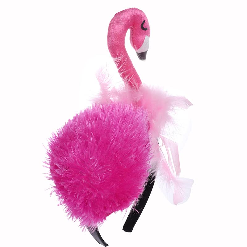 Simple Polymer Hawaii Flamingo headband shows lightweight design for comfortable festival wear.