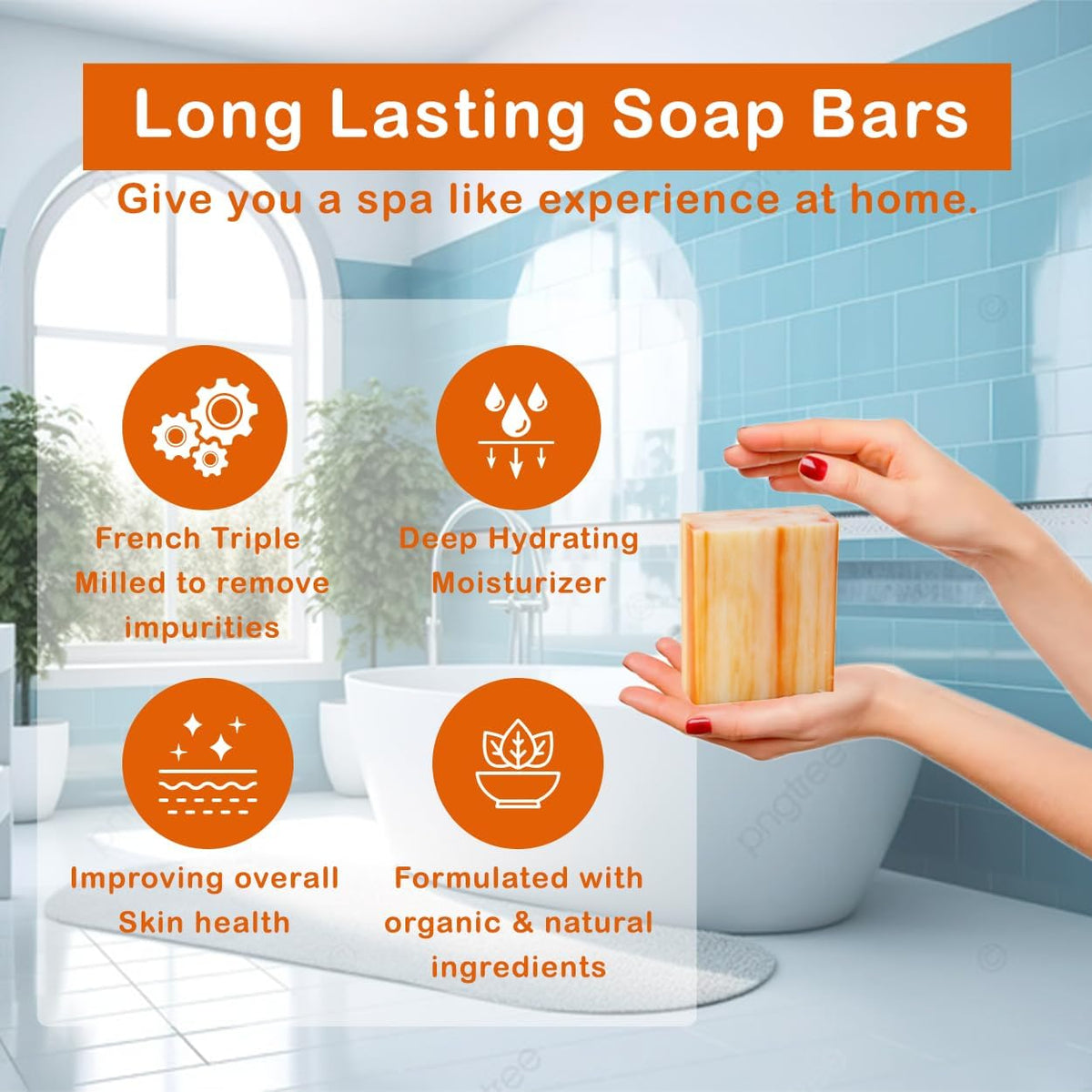Simple Scents Australia Orange Zest bar sliced, showing creamy shea butter texture