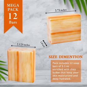 Gift-ready packaging of Simple Scents Australia Orange Zest soap bars