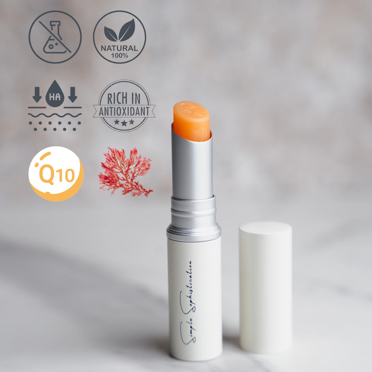 Application swatch demonstrates creamy glide and conditioning on lips