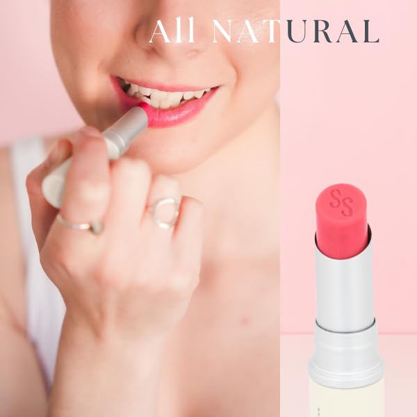 Ingredient shot of Simple Sophistication Tallow Lip Balm with grass-fed tallow and vitamins.