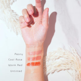 Texture glide image reveals a non-greasy finish for daily lip care
