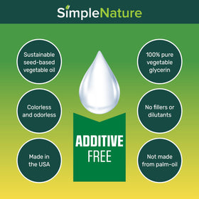 SimpleNature glycerin used in cosmetic applications for moisturizers and serums