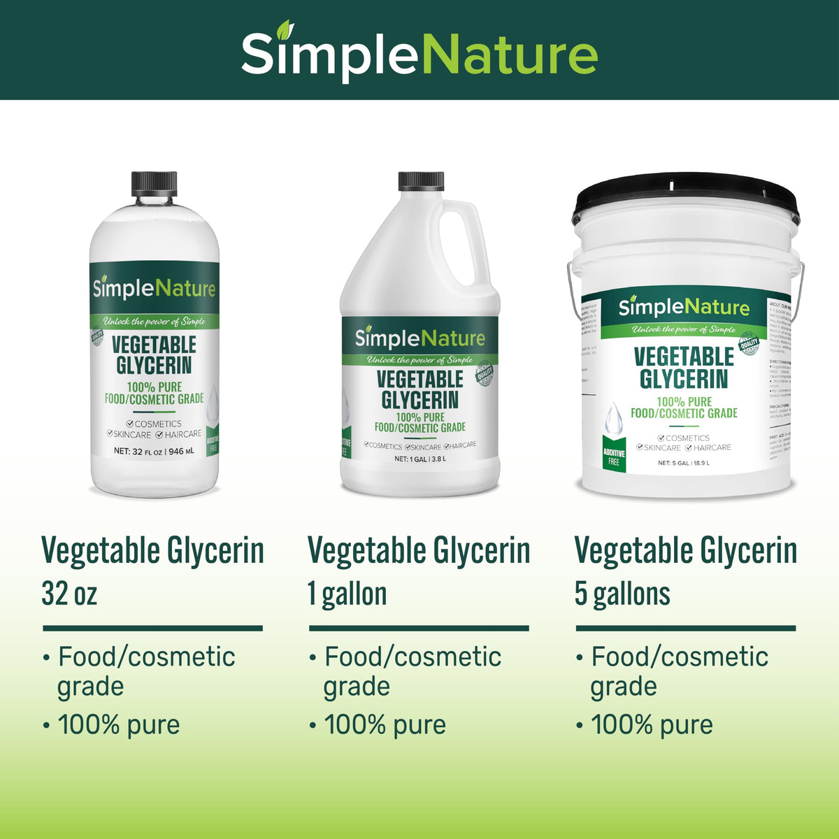 SimpleNature glycerin DIY skincare blends made simple and accessible