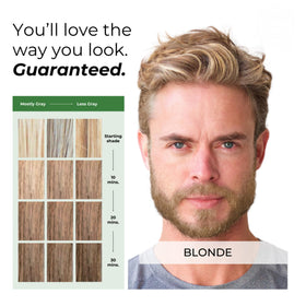 SIMPLER Hair Color formula includes aloe and coconut oil for softness.