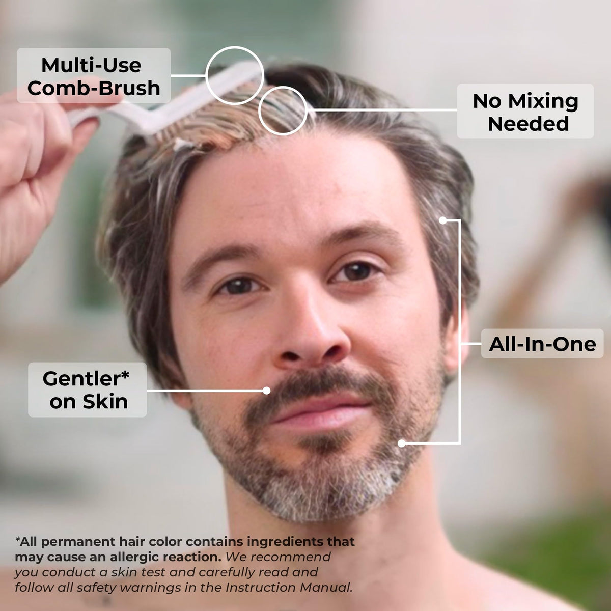 SIMPLER HAIR COLOR ammonia-free dye for safer at-home grooming
