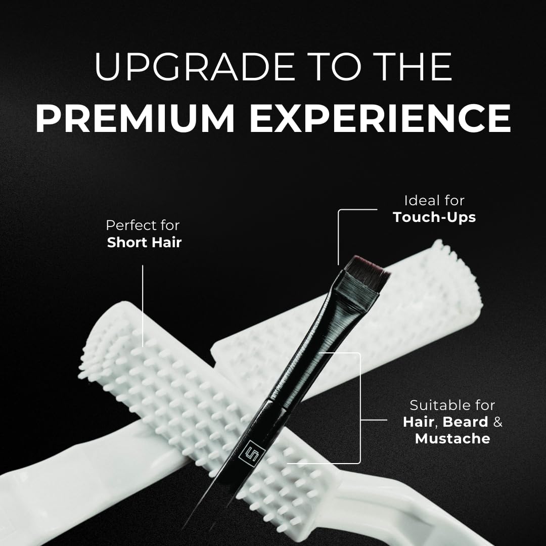 SIMPLER HAIR COLOR drip-free formula applied via included brush