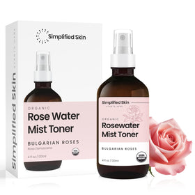 Simplified Skin Rose Water three-pack box for travel and home.