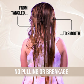 Simply Hair static reduction delivers smoother, frizz-free strands after brushing.
