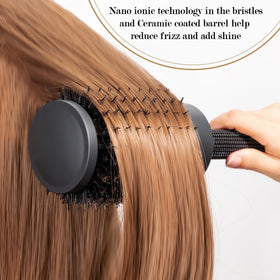 Versatile styling for waves, curls, or sleek finish with SIMPOR.