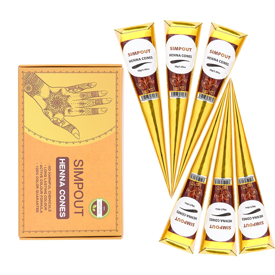 Simpout hair cones pack front view for easy at-home color touch-ups