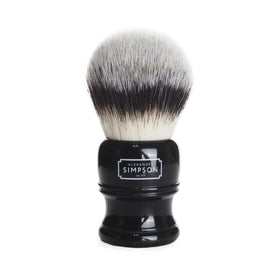 Simpson Trafalgar 3 black synthetic fiber delivers soft, long-lasting bristles for daily use.