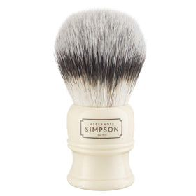 Lathe-turned ivory handle and premium construction for daily grooming.