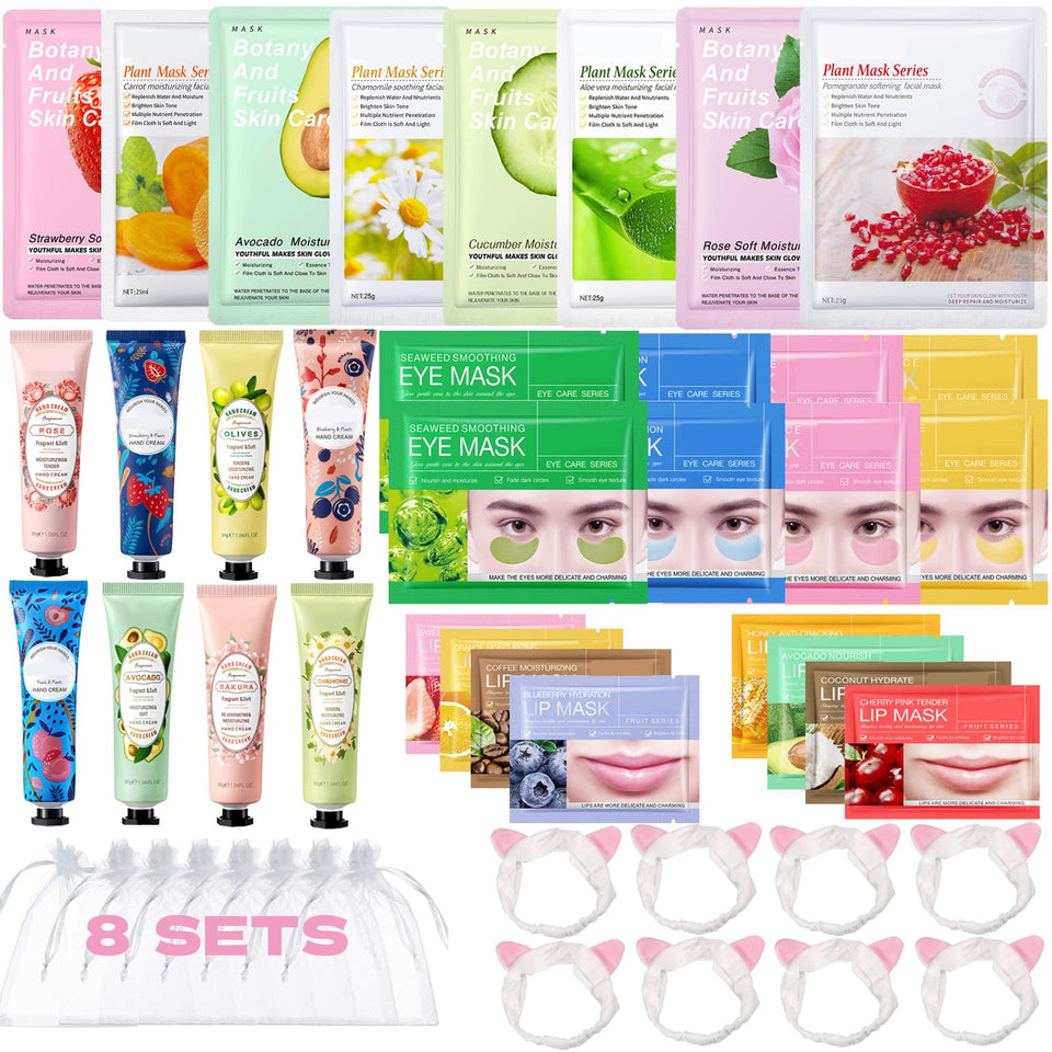 SIMSHOTUS spa kit facial masks deliver refreshing hydration for all skin types.